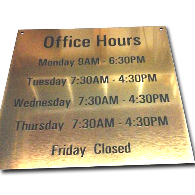 Office Hours Signs