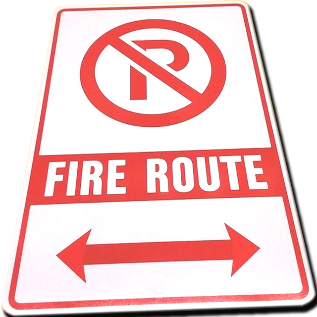 Fire Route Signs